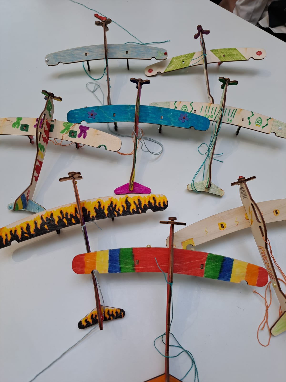 Making three wooden aeroplanes - Image 2