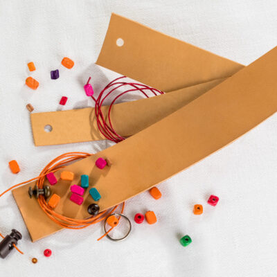 Different crafts made of leather